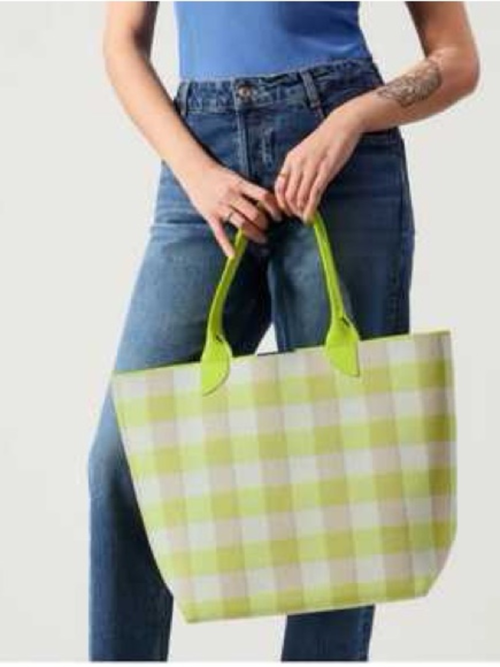 Rothy's The Lightweight Tote in Neon Green
